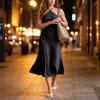 image:imageCUSHIONAIRE Elle Pointed Heel Womens Sandal Open Toe Heeled Mule with Cushioned Memory and Stiletto DesignChampagne