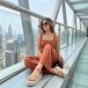 image:imageCUSHIONAIRE Ola Raffia Espadrille Platform Sandals for Women Casual Open Toe Adjustable Ankle Strap Womens SandalsBrown