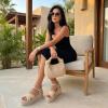 image:imageCUSHIONAIRE Ola Raffia Espadrille Platform Sandals for Women Casual Open Toe Adjustable Ankle Strap Womens SandalsNatural