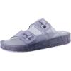 image:imageCUSHIONAIRE Pool Slides for Women Waterproof Double Buckle Adjustable SlipOn Womens Sandals for Beach Shower Casual WearBlue