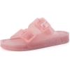 image:imageCUSHIONAIRE Pool Slides for Women Waterproof Double Buckle Adjustable SlipOn Womens Sandals for Beach Shower Casual WearPink