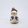 image:imageCUSHIONAIRE Samba Raffia Espadrilles for Women Closed Toe Wedges with Adjustable Ankle Strap and Comfort FootbedBlack