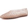image:imageCUSHIONAIRE Siesta Modern Lattice Ballet Flats for Women Comfortable Slip On Pointed Toe Womens Jelly ShoesMocha
