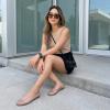 image:imageCUSHIONAIRE Siesta Modern Lattice Ballet Flats for Women Comfortable Slip On Pointed Toe Womens Jelly ShoesMocha