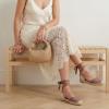 image:imageCUSHIONAIRE Talisa Espadrilles for Women Closed Toe Wedge Sandal with Elastic Ankle Strap and Jute Wrapped Sole CHOCOLATE 6