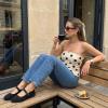 image:imageCUSHIONAIRE Tapas Canvas Mary Jane Flat Espadrilles for Women Cushioned Comfort Closed Toe with Adjustable StrapBlack