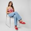 image:imageCUSHIONAIRE Tapas Canvas Mary Jane Flat Espadrilles for Women Cushioned Comfort Closed Toe with Adjustable StrapRed
