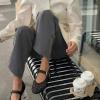 image:imageCUSHIONAIRE Wit Hand Woven Womens Flats Comfortable Mary Jane Ballet Flat with Adjustable Buckle Braided Strap and Cushioned Memory FoamBlack