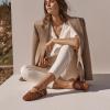image:imageCUSHIONAIRE Wit Hand Woven Womens Flats Comfortable Mary Jane Ballet Flat with Adjustable Buckle Braided Strap and Cushioned Memory FoamCognac