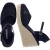 image:imageCUSHIONAIRE Flora Platform Espadrilles for Women Dressy Wedge Closed Toe Sandals with Ankle Strap and Cushioned FootbedBlack