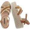 image:imageCUSHIONAIRE Ola Raffia Espadrille Platform Sandals for Women Casual Open Toe Adjustable Ankle Strap Womens SandalsBrown