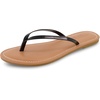 image:imageCUSHIONAIRE Cora Flip Flops for Women  Vacation Beach Essentials  Casual Women Footwear Sandals with Wide Widths AvailableBlack Patent