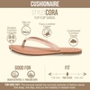 image:imageCUSHIONAIRE Cora Flip Flops for Women  Vacation Beach Essentials  Casual Women Footwear Sandals with Wide Widths AvailableBlush