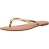 image:imageCUSHIONAIRE Cora Flip Flops for Women  Vacation Beach Essentials  Casual Women Footwear Sandals with Wide Widths AvailableGold