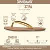 image:imageCUSHIONAIRE Cora Flip Flops for Women  Vacation Beach Essentials  Casual Women Footwear Sandals with Wide Widths AvailableLeopard