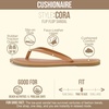 image:imageCUSHIONAIRE Cora Flip Flops for Women  Vacation Beach Essentials  Casual Women Footwear Sandals with Wide Widths AvailableNatural