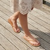 image:imageCUSHIONAIRE Cora Flip Flops for Women  Vacation Beach Essentials  Casual Women Footwear Sandals with Wide Widths AvailableNatural