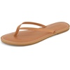image:imageCUSHIONAIRE Cora Flip Flops for Women  Vacation Beach Essentials  Casual Women Footwear Sandals with Wide Widths AvailableNatural