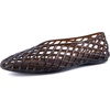 image:imageCUSHIONAIRE Siesta Modern Lattice Ballet Flats for Women Comfortable Slip On Pointed Toe Womens Jelly ShoesChocolate
