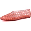 image:imageCUSHIONAIRE Siesta Modern Lattice Ballet Flats for Women Comfortable Slip On Pointed Toe Womens Jelly ShoesRed