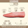 image:imageCUSHIONAIRE Siesta Modern Lattice Ballet Flats for Women Comfortable Slip On Pointed Toe Womens Jelly ShoesRed