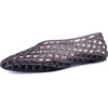 image:imageCUSHIONAIRE Siesta Modern Lattice Ballet Flats for Women Comfortable Slip On Pointed Toe Womens Jelly ShoesSmoke