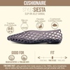 image:imageCUSHIONAIRE Siesta Modern Lattice Ballet Flats for Women Comfortable Slip On Pointed Toe Womens Jelly ShoesSmoke