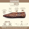 image:imageCUSHIONAIRE Siesta Modern Lattice Ballet Flats for Women Comfortable Slip On Pointed Toe Womens Jelly ShoesTortoise