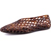image:imageCUSHIONAIRE Siesta Modern Lattice Ballet Flats for Women Comfortable Slip On Pointed Toe Womens Jelly ShoesTortoise