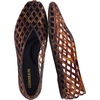 image:imageCUSHIONAIRE Siesta Modern Lattice Ballet Flats for Women Comfortable Slip On Pointed Toe Womens Jelly ShoesTortoise