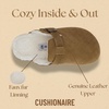 image:imageCUSHIONAIRE Kids Hana Cork footbed clog with Genuine Leather upper Faux Fur lining and ComfortBrown