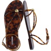 image:imageCUSHIONAIRE Vita Jelly Sandals for Women Casual Lightweight Womens Strappy Sandals with Adjustable Buckle Strap and Gold Hardware AccentTortoise