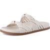 image:imageCUSHIONAIRE Lens Womens Sandals with Arch Support Comfortable Sandals for Women with Braided Strap and Cushioned FootbedCream