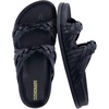 image:imageCUSHIONAIRE Lens Womens Sandals with Arch Support Comfortable Sandals for Women with Braided Strap and Cushioned FootbedBlack