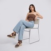 image:imageCUSHIONAIRE Chica Espadrille Wedge Sandals for Women Slip On Closed Toe Women Shoes with Elastic Straps and Stylish Everyday ComfortChocolate