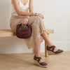 image:imageCUSHIONAIRE Chica Espadrille Wedge Sandals for Women Slip On Closed Toe Women Shoes with Elastic Straps and Stylish Everyday ComfortChocolate