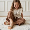 image:imageCUSHIONAIRE Clara Casual Flat Girls Sandals Adjustable Buckle Ankle Strap with Lightweight Cushioned Comfort Kids SandalsGold