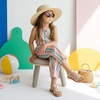 image:imageCUSHIONAIRE Clara Casual Flat Girls Sandals Adjustable Buckle Ankle Strap with Lightweight Cushioned Comfort Kids SandalsGold