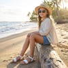 image:imageCUSHIONAIRE Clara Casual Flat Girls Sandals Adjustable Buckle Ankle Strap with Lightweight Cushioned Comfort Kids SandalsWhite