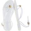 image:imageCUSHIONAIRE Vita Jelly Sandals for Women Casual Lightweight Womens Strappy Sandals with Adjustable Buckle Strap and Gold Hardware AccentClear