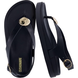 image:imageCUSHIONAIRE Expo Thong Sandals for Women Comfortable Slingback Sandals with Arch Support and Cushioned FootbedBlack