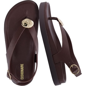 image:imageCUSHIONAIRE Expo Thong Sandals for Women Comfortable Slingback Sandals with Arch Support and Cushioned FootbedChocolate