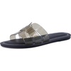 image:imageCUSHIONAIRE Caper Jelly Sandals for Women Comfortable Womens Slides with Cushioned Footbed and Wide Widths AvailableBlack