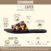 image:imageCUSHIONAIRE Caper Jelly Sandals for Women Comfortable Womens Slides with Cushioned Footbed and Wide Widths AvailableTortoise
