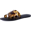 image:imageCUSHIONAIRE Caper Jelly Sandals for Women Comfortable Womens Slides with Cushioned Footbed and Wide Widths AvailableTortoise