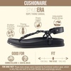 image:imageCUSHIONAIRE Era Rope Thong Strappy Sandals for Women Flat Minimalist Sandals Women Footwear with Adjustable Ankle SupportBlack
