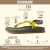 image:imageCUSHIONAIRE Era Rope Thong Strappy Sandals for Women Flat Minimalist Sandals Women Footwear with Adjustable Ankle SupportOlive