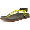 image:imageCUSHIONAIRE Era Rope Thong Strappy Sandals for Women Flat Minimalist Sandals Women Footwear with Adjustable Ankle SupportOlive
