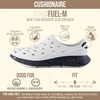 image:imageCUSHIONAIRE Fuel EVA Recovery Shoes for Men Lightweight Slip On Waterproof Sneaker Clogs with Cushioned Footbed and Ventilated DesignIvoryBlack