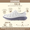 image:imageCUSHIONAIRE Fuel EVA Recovery Shoes for Men Lightweight Slip On Waterproof Sneaker Clogs with Cushioned Footbed and Ventilated DesignIvoryGray
